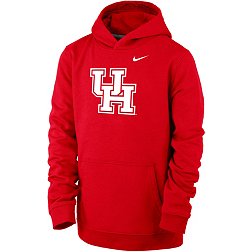 Nike Youth Houston Cougars Red Club Fleece Pullover Hoodie