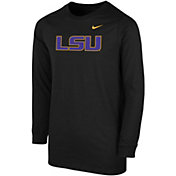 Nike Youth LSU Tigers Core Cotton Long Sleeve Black T-Shirt