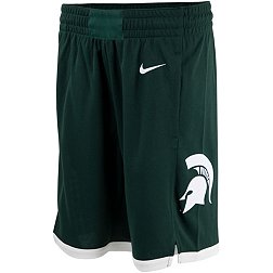 Nike Youth Michigan State Spartans Green Replica Basketball Shorts