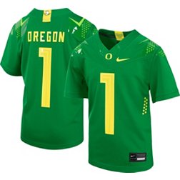 Nike Youth Oregon Ducks #1 Green Vapor Fusion Football Jersey