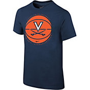 Nike Youth Virginia Cavaliers Blue Cotton Basketball Team T-Shirt