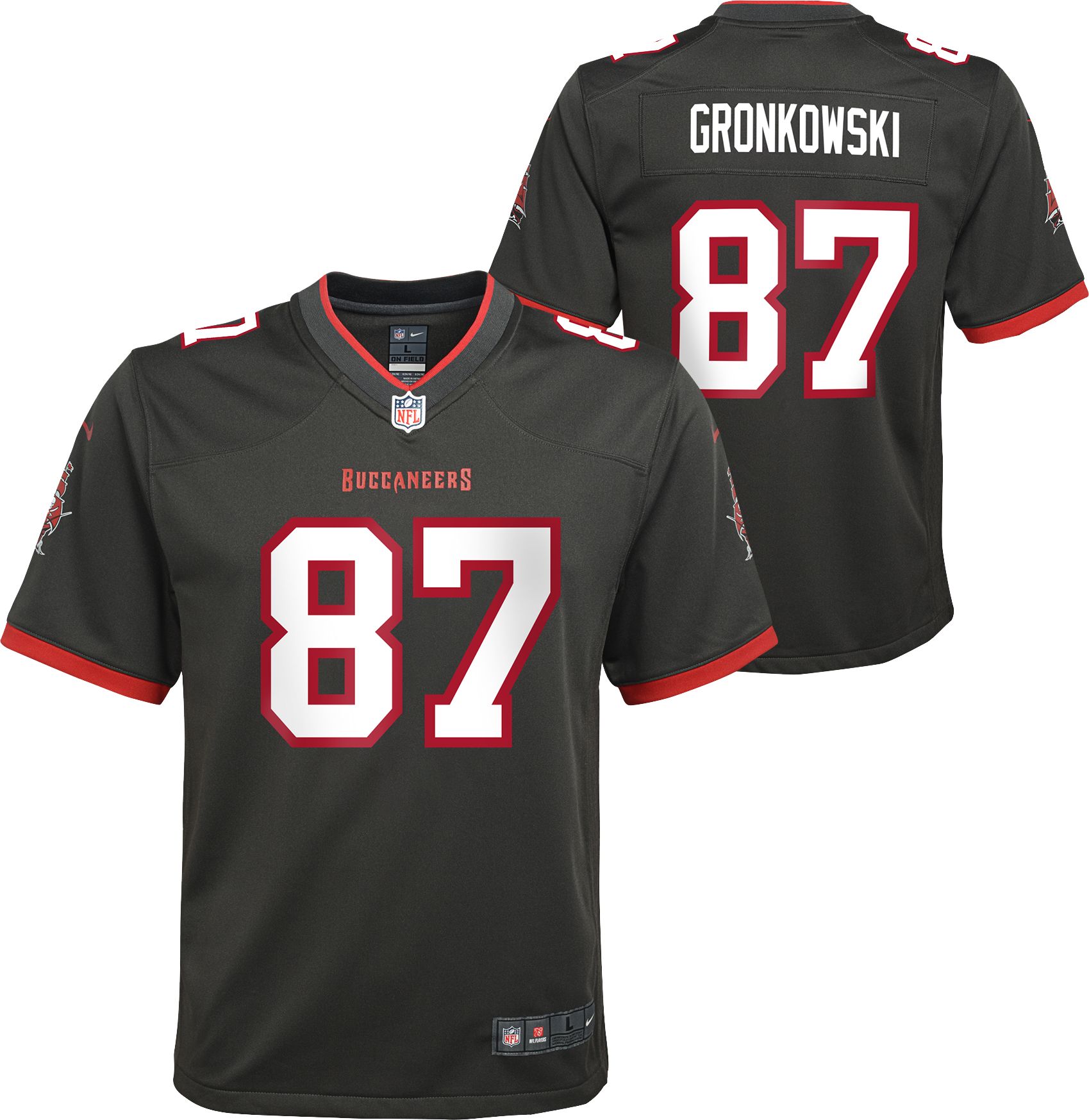 Nike Men's Tampa Bay Buccaneers Rob Gronkowski #87 Red Game Jersey