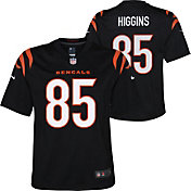 Nike Youth Cincinnati Bengals Tee Higgins #85 Black Game Jersey