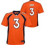 Nike Youth Denver Broncos Drew Lock #3 Orange Game Jersey