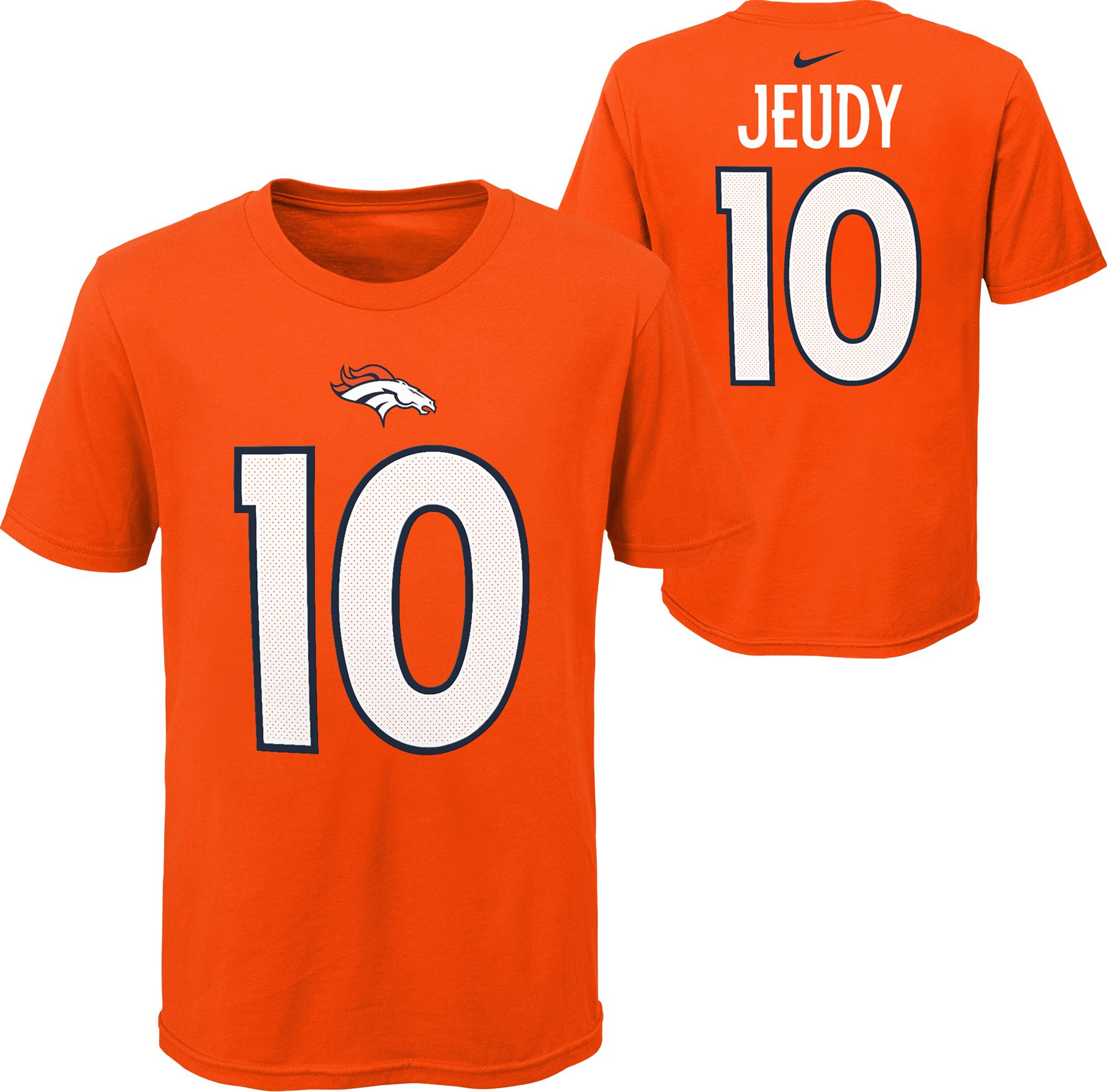 Javonte Williams Name & Number T-Shirt - Orange - Tshirtsedge