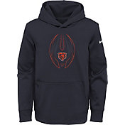 Nike Youth Chicago Bears Marine Icon Therma Pullover Hoodie