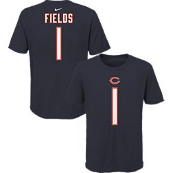 Nike Youth Chicago Bears Justin Fields #1 Navy T-Shirt
