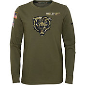 Nike Youth Chicago Bears Salute to Service Olive Long Sleeve T-Shirt