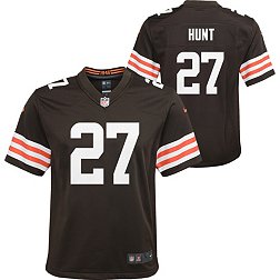 Nike Youth Cleveland Browns Kareem Hunt #27 Brown Game Jersey