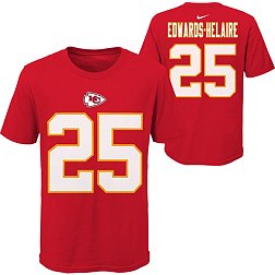 Nike Youth Kansas City Chiefs Clyde Edwards-Helaire #25 Red T-Shirt