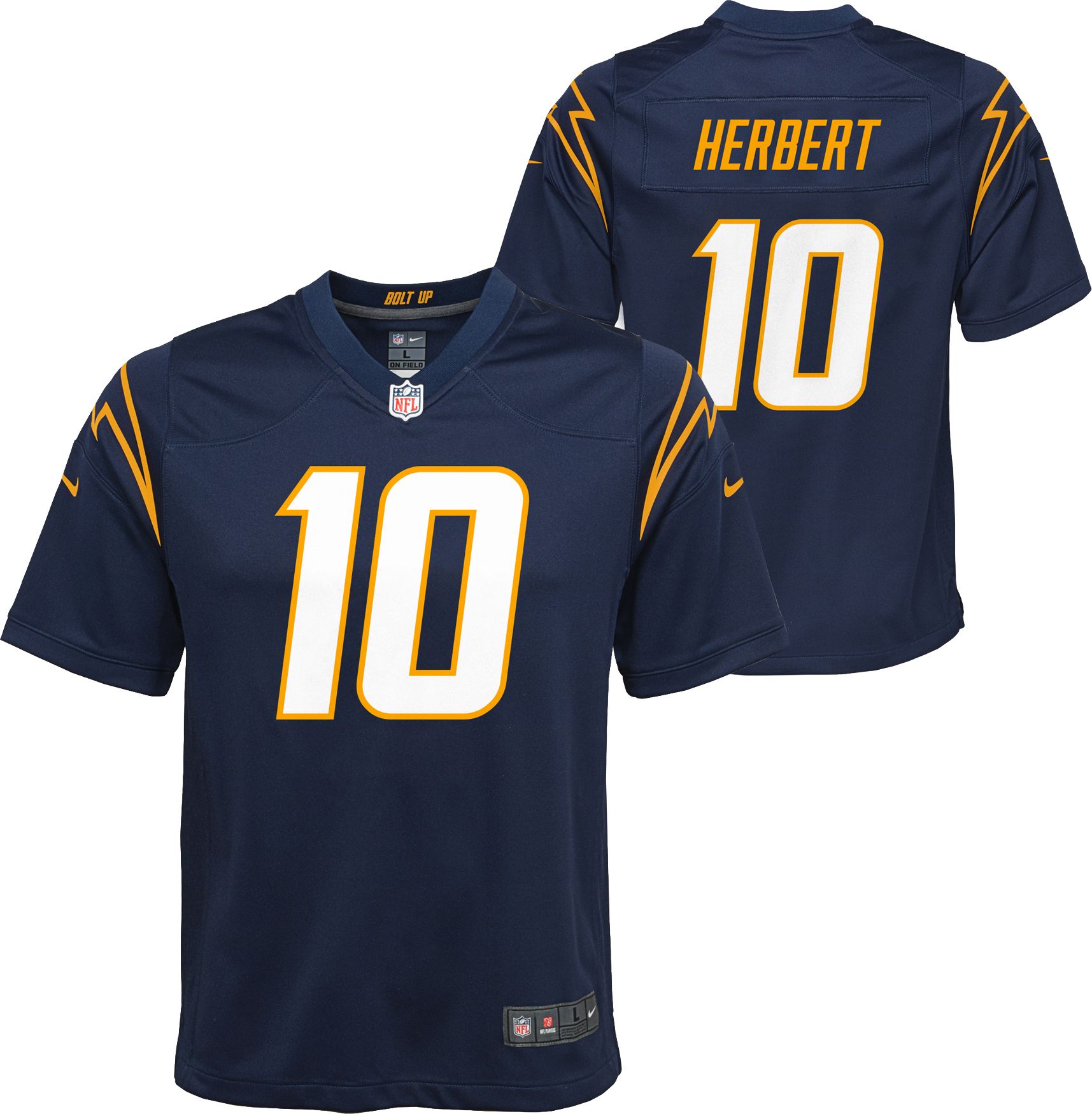 Nike NFL Los Angeles Chargers Home Game Jersey Justin Herbert #10 Blue