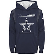 Nike Youth Dallas Cowboys Navy Therma Pullover Hoodie
