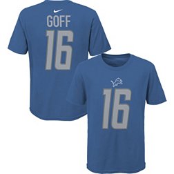 Nike Youth Detroit Lions Jared Goff #16 Blue T-Shirt