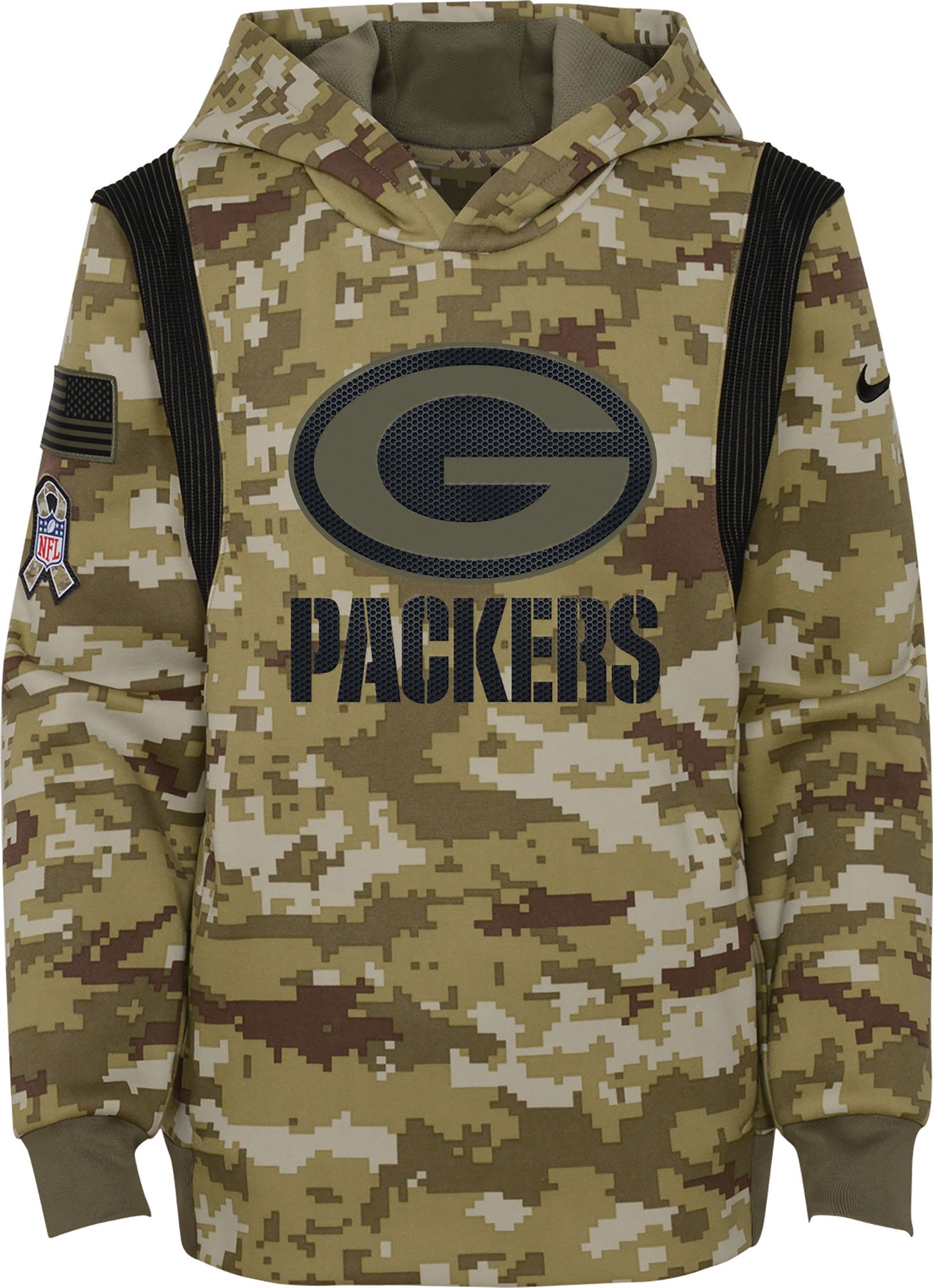 Youth Green Bay Packers Salute to Service Camouflage Hoodie