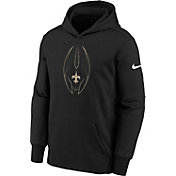 Nike Youth New Orleans Saints Black Icon Therma Pullover Hoodie