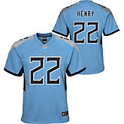 Nike Youth Tennessee Titans Derrick Henry #22 Light Blue Alternate Game Jersey