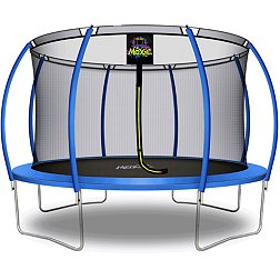 Upper Bounce 12' Pumpkin-Shaped Trampoline Set with Enclosure