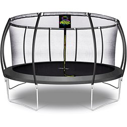 Upper Bounce 15' Pumpkin-Shaped Trampoline Set with Enclosure
