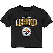 NFL Team Apparel Infant's Pittsburgh Steelers Black Born 2 Be T-Shirt