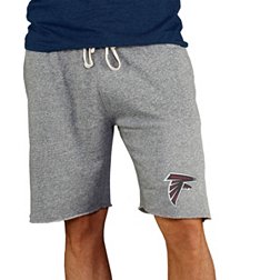 NFL Team Apparel Men's Atlanta Falcons Grey Mainstream Terry Shorts