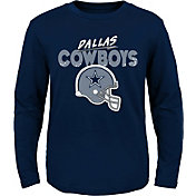 NFL Team Apparel Little Kid's Dallas Cowboys Rad Navy Long Sleeve Shirt
