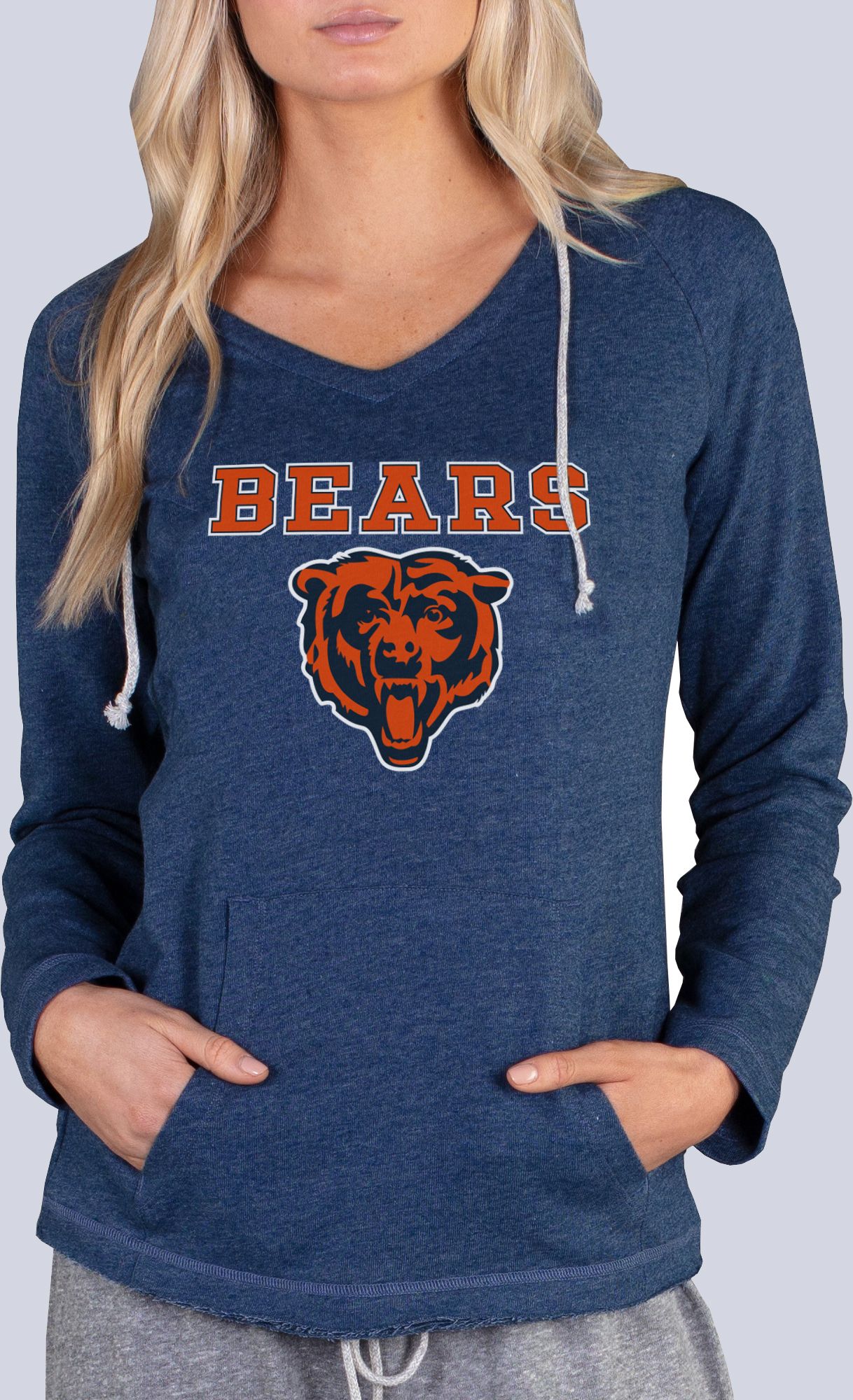 Concepts Sport Women's Chicago Bears Mainstream Navy Hoodie