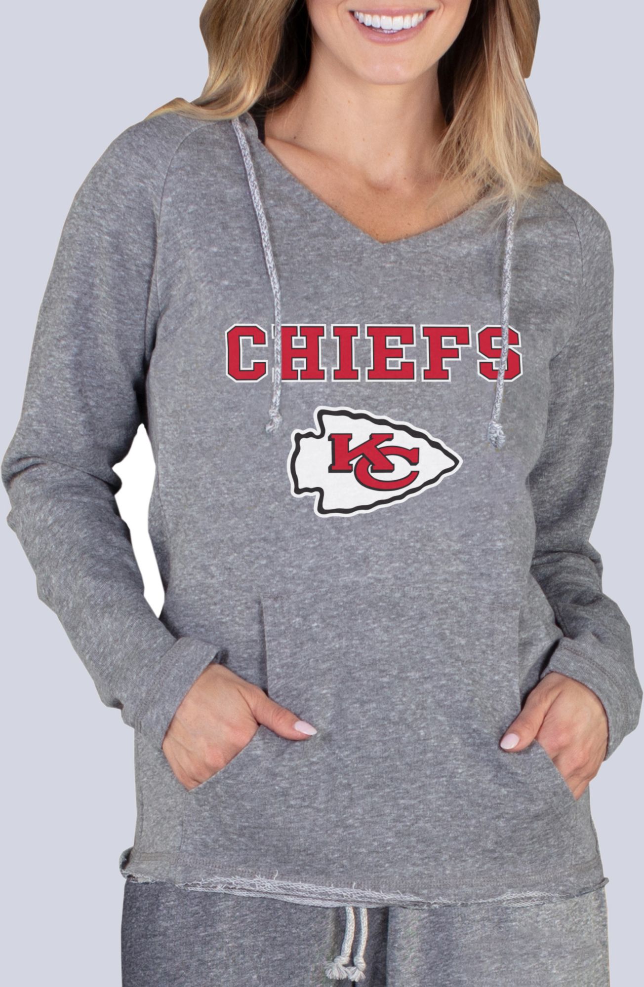 Concepts Sport Women's Kansas City Chiefs Mainstream Grey Hoodie - Women's Chiefs Apparel