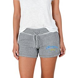 Concepts Sport Women's Los Angeles Chargers Mainstream Grey Shorts