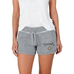 Concepts Sport Women's New Orleans Saints Mainstream Grey Shorts
