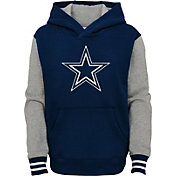 NFL Team Apparel Youth Dallas Cowboys Navy Heritage Pullover Hoodie