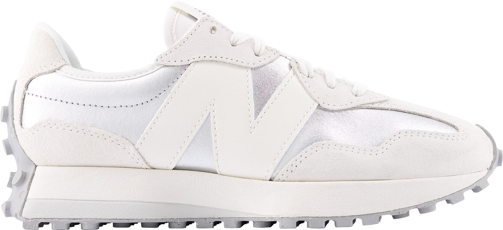 Metallic Silver/White