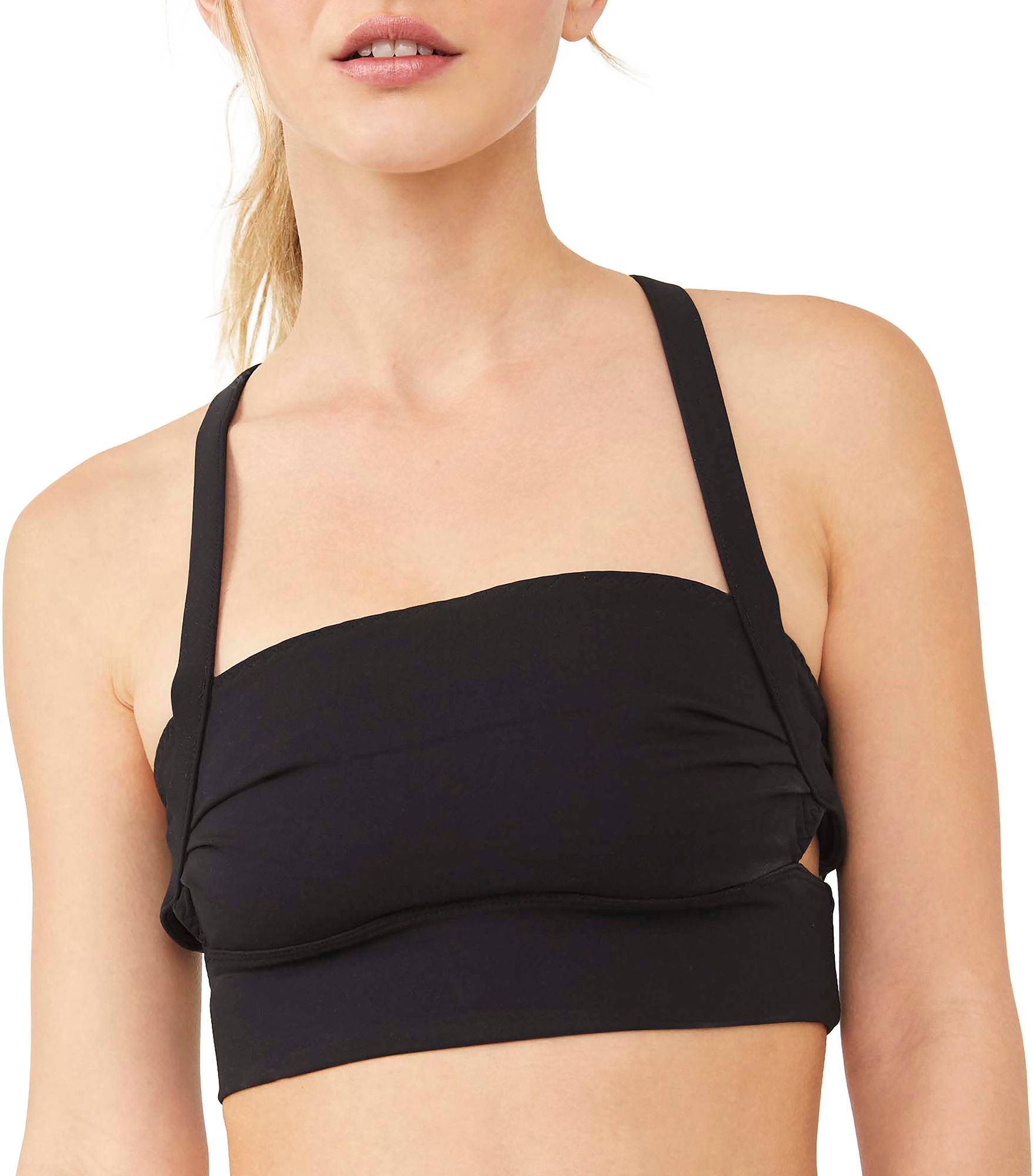 FP Movement by Free People / Women's Solid Square Neck Plie All Day Sports  Bra