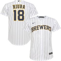 Men's Nike Christian Yelich White Milwaukee Brewers Team Alternate  Authentic Player Jersey