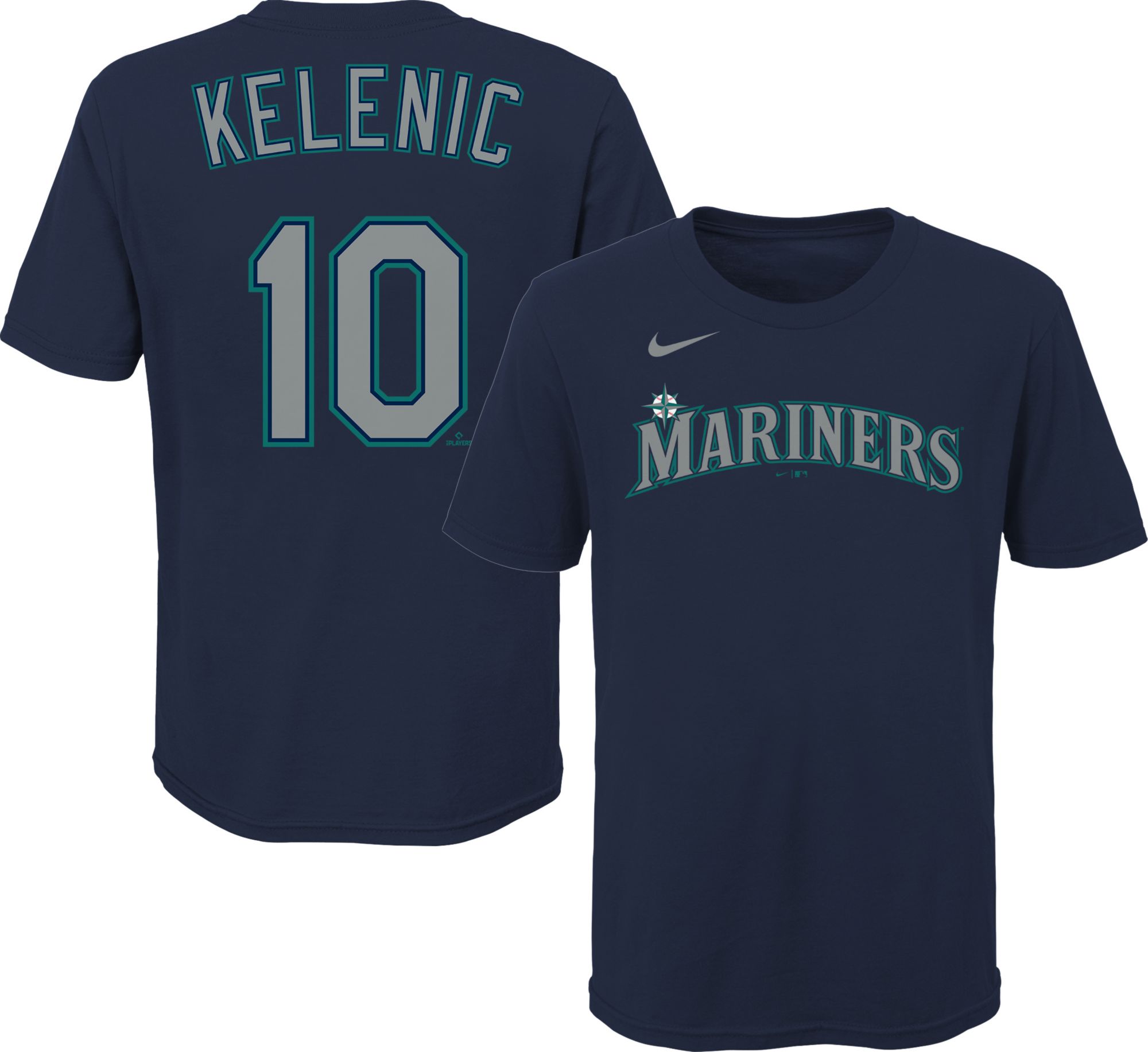 Youth Nike Ken Griffey Jr. Navy Seattle Mariners Player Name & Number T- Shirt