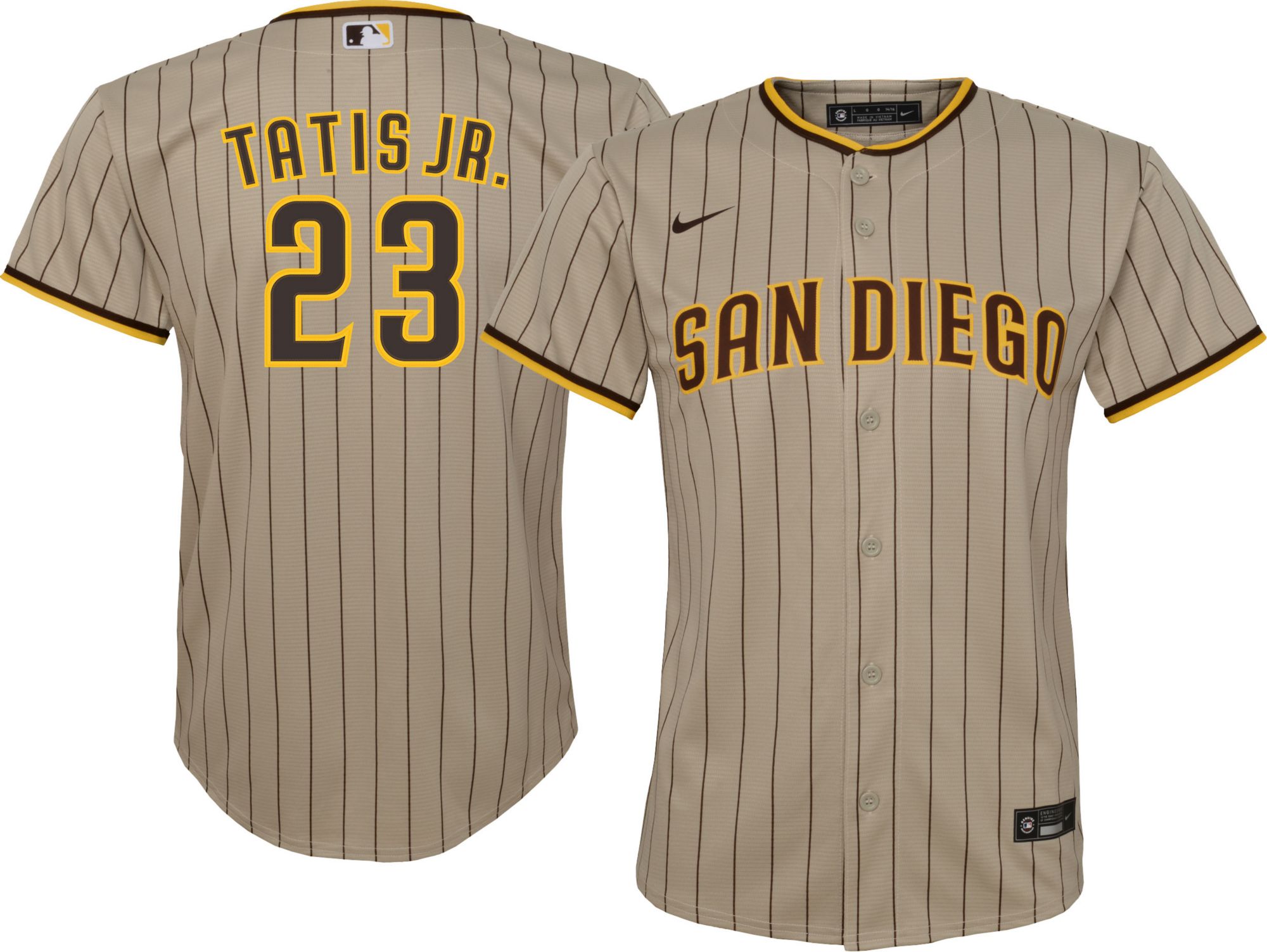 Youth San Diego Padres Fernando Tatis Jr. #23 Brown Replica Jersey
