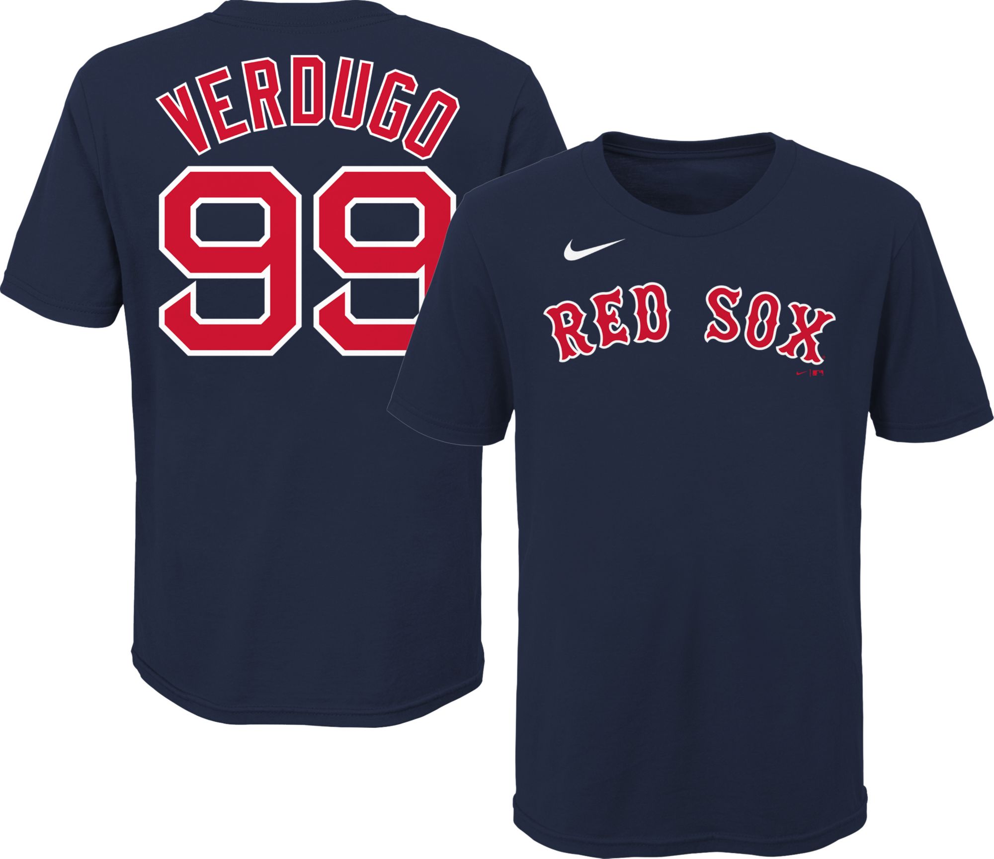 Youth Boston Red Sox Alex Verdugo #99 Navy T-Shirt