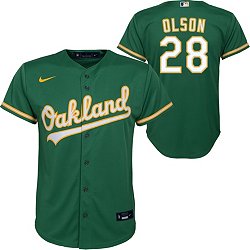 Nike / Youth Oakland Athletics Matt Olson #28 White Replica Baseball Jersey