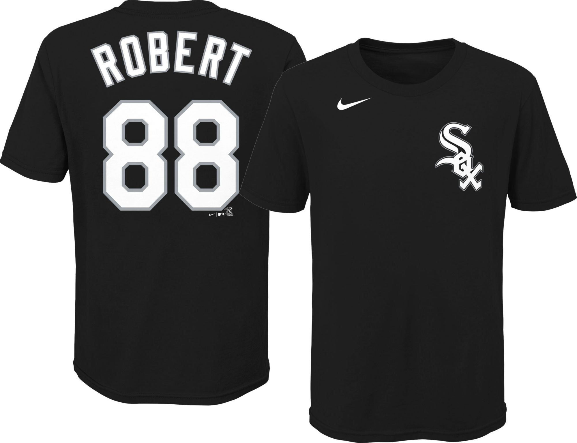 Nike Men's Chicago White Sox Luis Robert #88 Black T-Shirt