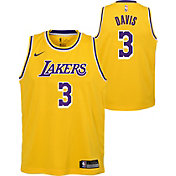 Nike Youth Los Angeles Lakers Anthony Davis #3 Yellow Dri-FIT Swingman Jersey