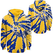Outerstuff Youth Golden State Warriors Blue Tie Dye Pullover Hoodie