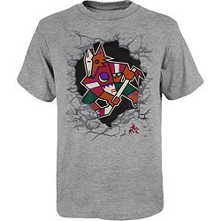 NHL Arizona Coyotes Distressed Logo Grey T-Shirt