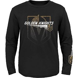 NHL Youth Vegas Golden Knights Saucer Pass Black T-Shirt