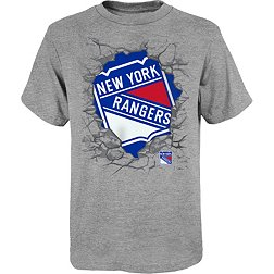 NHL Youth New York Rangers Breakthrough Grey T-Shirt