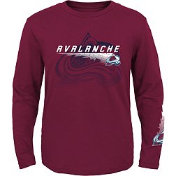 NHL Youth Colorado Avalanche Grey Corked Ice Long Sleeve T-Shirt
