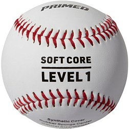 PRIMED Soft Core Level 1 Practice Baseballs - 3 Pack