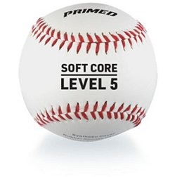 PRIMED Soft Core Level 5 Practice Baseballs - 3 Pack