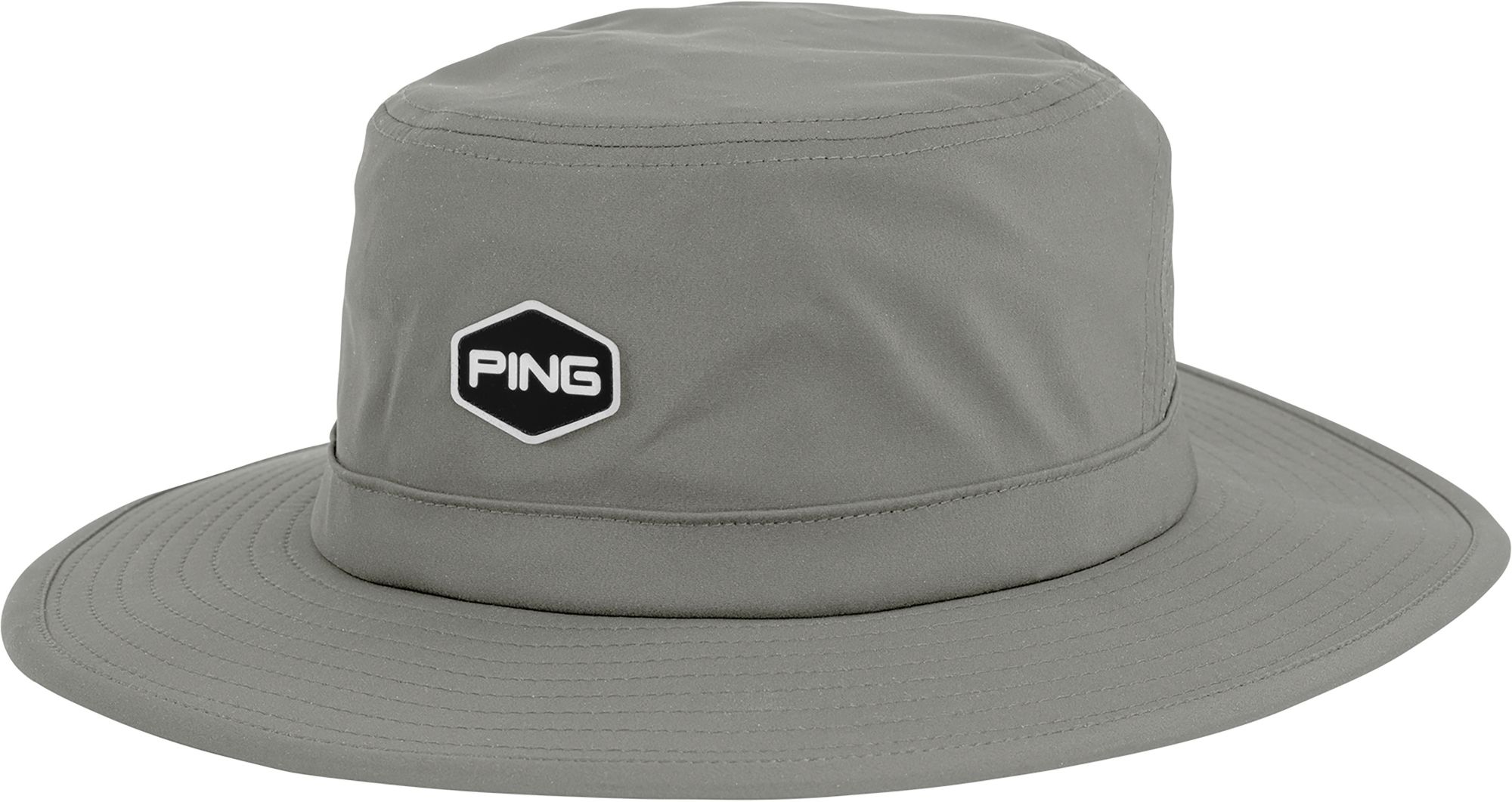 PING Mens Golf Boonie Bucket Hat Grey Adjustable One Size New #2929