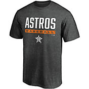 MLB Men's Houston Astros Grey Win Stripe T-Shirt