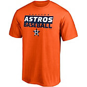 MLB Men's Houston Astros Orange Block Party T-Shirt