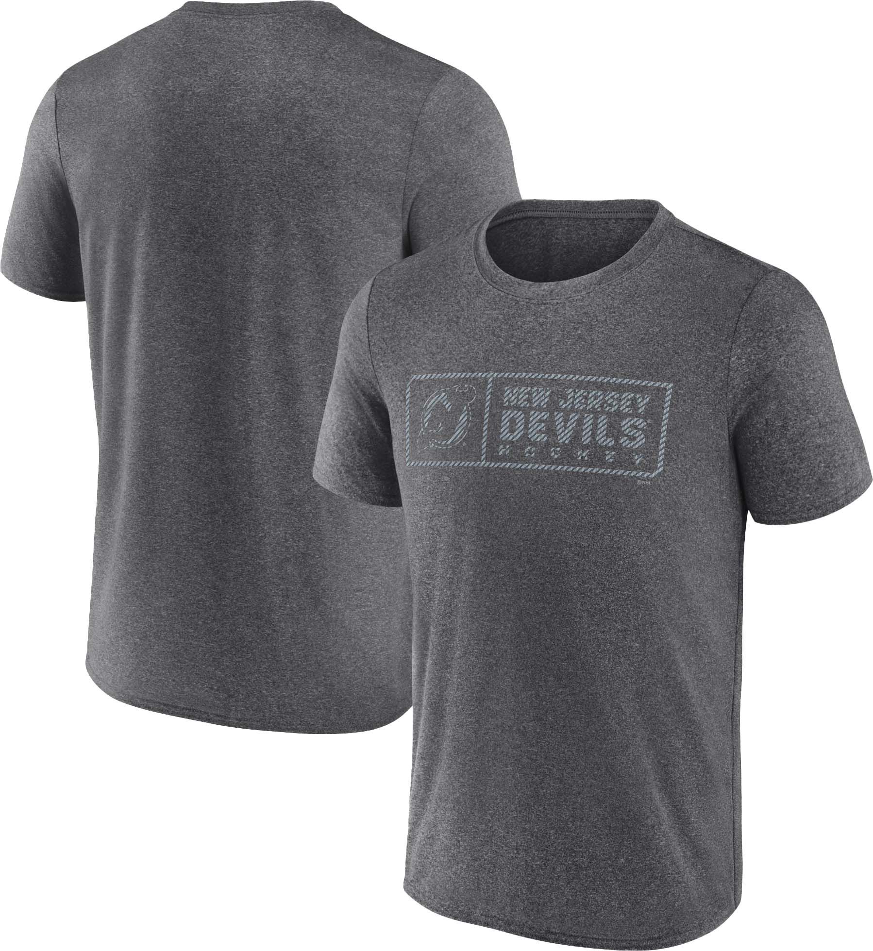 NHL New Jersey Devils Lights Out Charcoal Synthetic T-Shirt